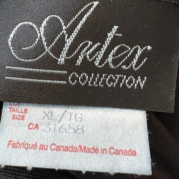 Artex 36” Midi Maxi Skirt Womens XL Black Traveler Pull On Elastic Waist Stretch - Picture 3 of 4